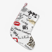 Mode van Parijs:  glamourpatroon. Kleine Kerstsok (Voorkant (Hangend))