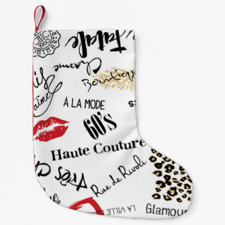 Mode van Parijs:  glamourpatroon. Kleine Kerstsok