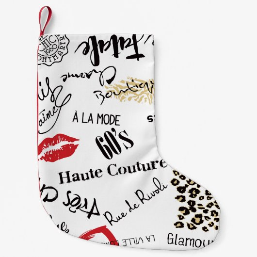 Mode van Parijs:  glamourpatroon. Kleine Kerstsok (Voorkant)