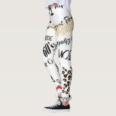 Mode van Parijs: glamourpatroon. Leggings (Links)