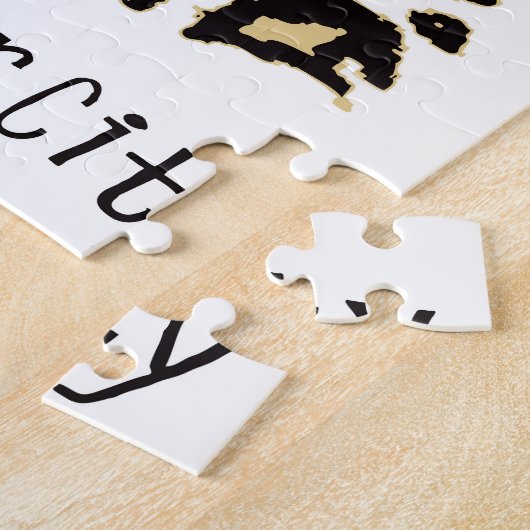 Mode van Parijs: glamourpatroon. Legpuzzel (Zijkant)