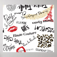 Mode van Parijs: glamourpatroon.