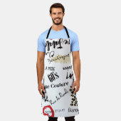 Mode van Parijs:  glamourpatroon. Schort (Gedragen)