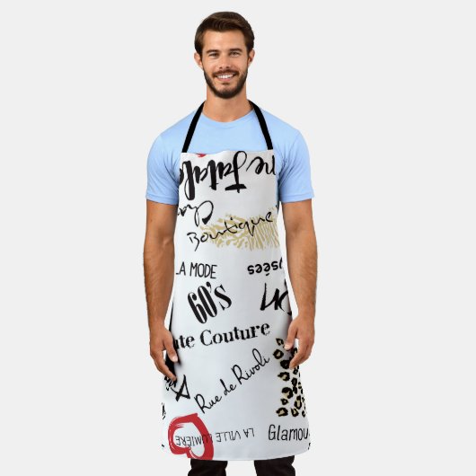 Mode van Parijs:  glamourpatroon. Schort (Gedragen)