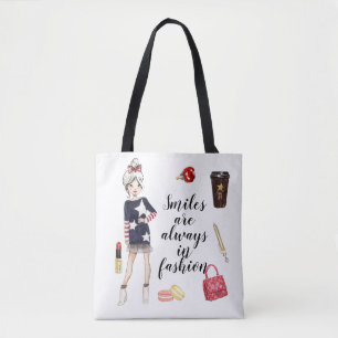 Mode van Planner meisjes citeert canvas tas
