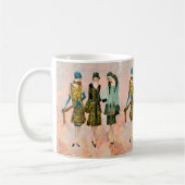 Mode van Vintage 1930 Illustratie Koffiemok (Links)