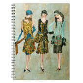 Mode van Vintage 1930 Illustratie Notitieboek (Voorkant)