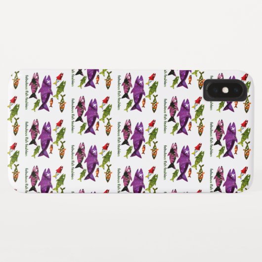 mode van vis Case-Mate iPhone case (Achterkant (horizontaal))