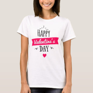 Mode van vrouwen Grafische HAPPY VALENTINE DAG T-shirt