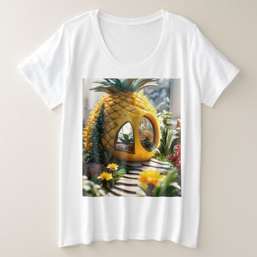 Mode van vrouwen grote maat t-shirt (Design voorkant)