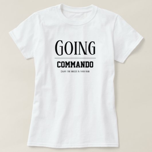 Mode van vrouwen: sport COMMANDO T-S T-shirt (Design voorkant)