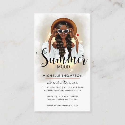 Mode van zomertijden Visitekaartje (Achterkant)
