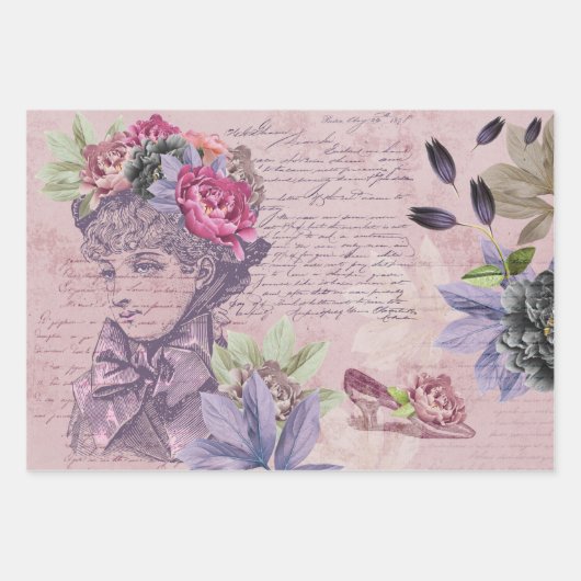 Mode Ventilator handschrift Inpakpapier Vel (Voorkant 3)