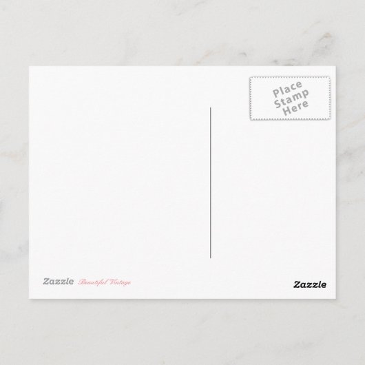 mode verjaardag briefkaart met rozen (Achterkant)