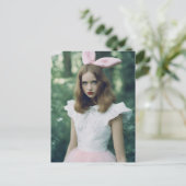 Mode Verlopen Filmfoto Alice in het bos Briefkaart (Staand voorkant)