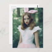 Mode Verlopen Filmfoto Alice in het bos Briefkaart (Voorkant / Achterkant)