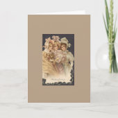  Mode Victoriaans Kerstvakantie Kaart (Voorkant)