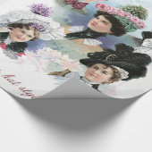  Mode Victoriaans Petten Cadeaupapier (Hoek)