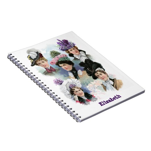 Mode Victoriaans Petten notebook Notitieboek (Rechterzijde)