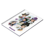 Mode Victoriaans Petten notebook Notitieboek (Linkerzijde)