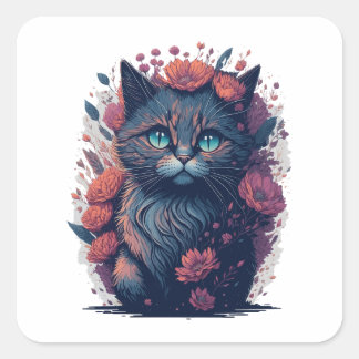 Mode Vierkante Sticker