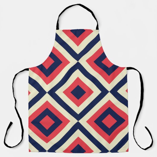 Mode vierkantjes schort (Voorkant)