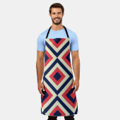 Mode vierkantjes schort (Gedragen)
