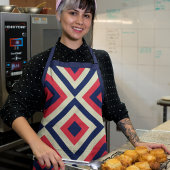 Mode vierkantjes schort