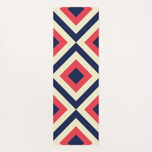 mode vierkantjes yogamat (Achterkant)