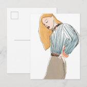 Mode Vignette Briefkaart (Voorkant / Achterkant)