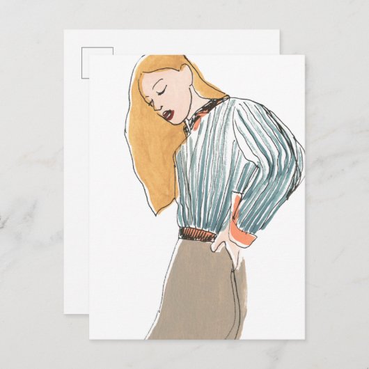 Mode Vignette Briefkaart (Voorkant / Achterkant)