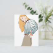 Mode Vignette Briefkaart (Staand voorkant)