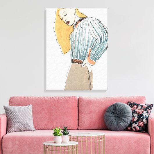 Mode Vignette Canvas Afdruk (Insitu (Woonkamer))