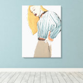 Mode Vignette Canvas Afdruk (Insitu (Houten vloer))