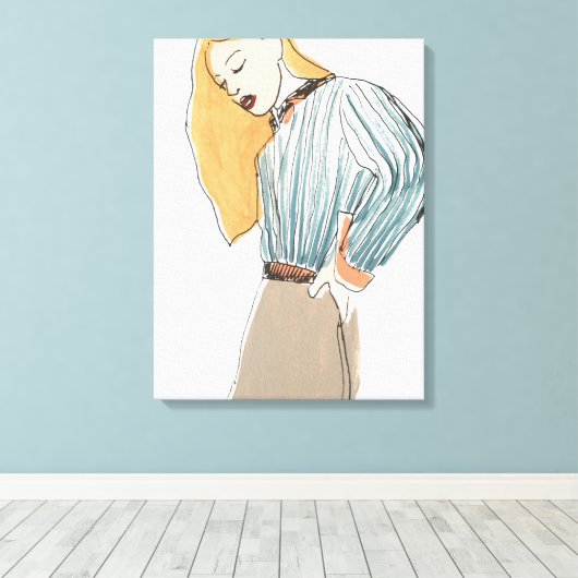 Mode Vignette Canvas Afdruk (Insitu (Houten vloer))