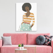 Mode Vignette Portret Canvas Afdruk (Insitu (Woonkamer))