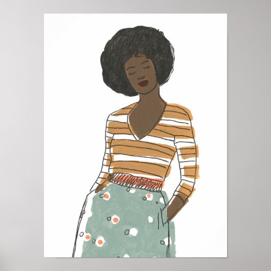 Mode Vignette Portret Poster (Voorkant)