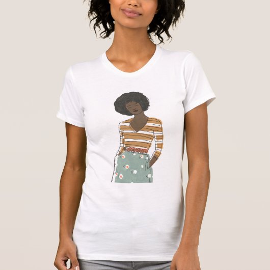 Mode Vignette Portret T-shirt (Voorkant)