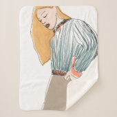 Mode Vignette Sherpa Deken (Voorkant)