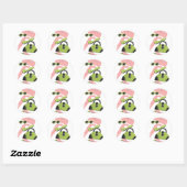 Mode vindt ronde sticker (Vel)