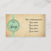 Mode vintage visitekaartje (Achterkant)