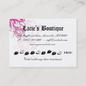 Mode VIP-kaartlezer Lips Zebra Roze rood Klantenkaartje (Achterkant)