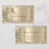 Mode VIP van Champaign Gold Wedding Event Planner Afsprakenkaartje (Voorkant / Achterkant)