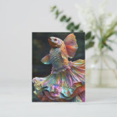 Mode vis briefkaart (Staand voorkant)