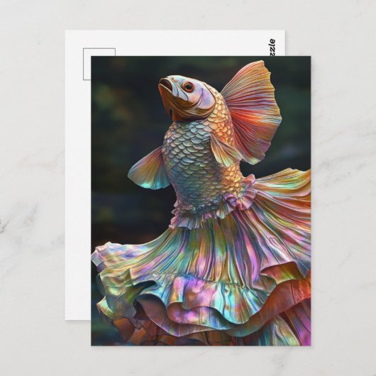 Mode vis briefkaart (Voorkant / Achterkant)