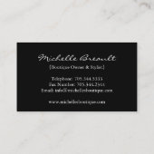 Mode Visitekaartje (Achterkant)