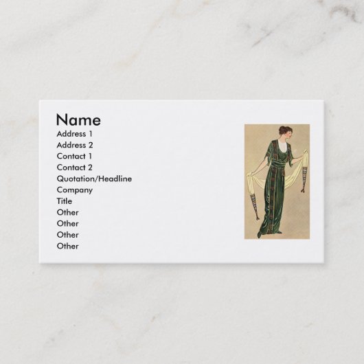 Mode Visitekaartje (Voorkant)