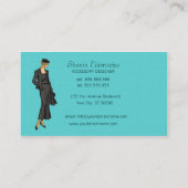 Mode Visitekaartje - Cool Aqua Green (Achterkant)