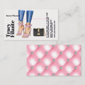 Mode Visitekaartje Glam Chic Diamond (Voorkant / Achterkant)