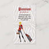 Mode Visitekaartje handtas Zebra 2 (Achterkant)